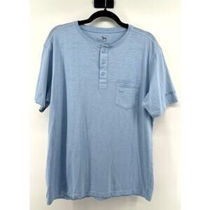 The Black Dog Classic Short Sleeve Henley Shirt Men's Size L